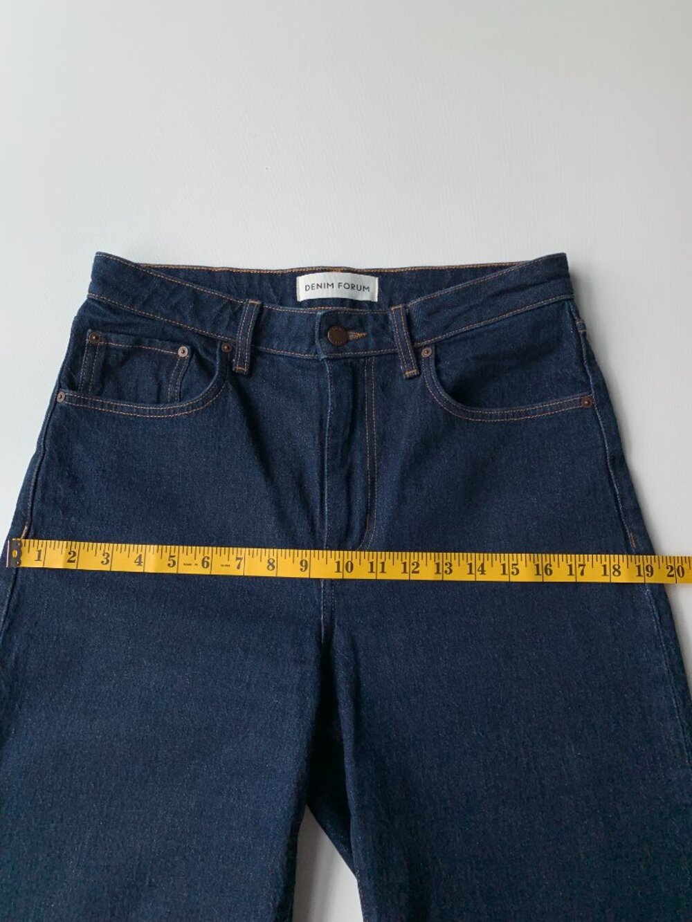 DENIM FORUM HIGH RISE WIDE LEG JEAN WOMEN'S SIZE 29 INDIGO BLUE - Picture 5 of 12